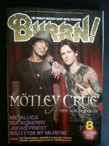 Ba1 06841 BURRN! 2008年8月号 MOTLEY CRUE/BULLET FOR MY VALENTINE/JUDAS PRIEST/BUCKCHERRY/METALLICA/GRAND MAGUS/PUDDLE OF MUDD 他