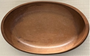 木製　オーバルボウル　深皿　35.5×22cm