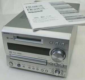 ONKYO FR-7GX　ＣＤ　ＭＤ　コンポ　　ジャンク　　説明書付