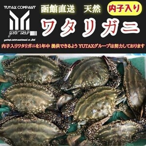 北海道産　ワタリガニ　メス内子入り　1.5㎏ 渡り蟹　わたりがに、