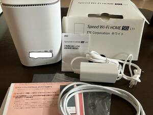 Speed Wi-Fi HOME 5G L11 ZTR01 ホームルーター 2022年11月製 　送料無料　KDDI判定〇