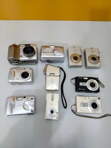 428デジカメ 本体 まとめ売り 10台 セット CASIO 、FUJIFILM、SANYO、OLYMPUSジャンク