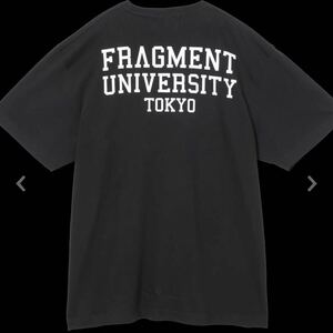 第2弾 フラグメント ユニバーシティ カレッジロゴ T 黒 サイズXL 背中ロゴ FRGMT UNV TEE Fragment Design 藤原ヒロシ supremeステッカー付