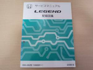 A5734 / レジェンド LEGEND KB2 サービスマニュアル配線図集 2008-9