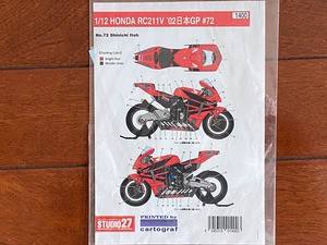 【送料込み】STUDIO27製 HONDA RC211V 