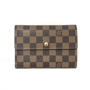 ルイヴィトン LOUIS VUITTON 3つ折り財布 N61202 ポルトトレゾーエテュイパピエ ダミエキャンバス エベヌ SP0073 財布 ダミエ