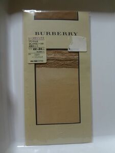 新品 BURBERRY バーバリー レース付ソックス 22~24cm ベージュティント