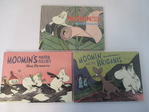 B67〇ムーミン 洋書　三冊まとめ　『WINTER FOLLIES』『MOOMIN AND THE BRIGANDS』『MOOMIN BUILDS A HOUSE』Tove Jansson トーベヤンソン