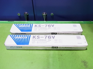 ■■【即決】JFE 溶接棒　10kg　KS-76V　4.0×450ｍｍ　(5kg 2箱)　未使用・長期在庫品!