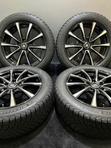 215/50R17 MICHELIN/X-ICE SNOW 20年製 レアマイスター 17インチ 7J ＋55 114.3 5H スタッドレス 4本 レヴォーグ ブラポリ (南2-E887)