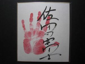 大相撲　佐田の富士　前頭　手形　サイン