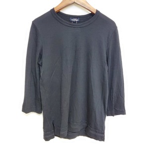 #anc トリコ コムデギャルソン tricot COMMEdesGARCONS カットソー M 黒 七分袖 レース ストレッチ レディース [730848]