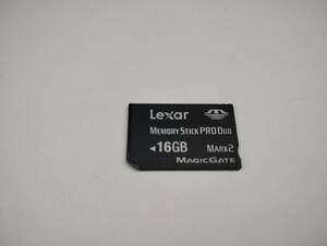 16GB　Lexar　メモリースティックプロデュオ MEMORY STICK PRO DUO　フォーマット済み　メモリーカード