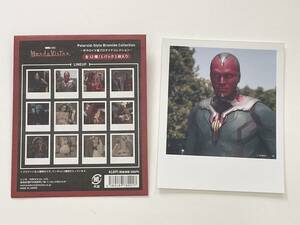 00,ワンダヴィジョン「ポラロイド風ブロマイドコレクション／ヴィジョン」開封品／Wandavision,マーベルスタジオ,MARVEL STUDIOS