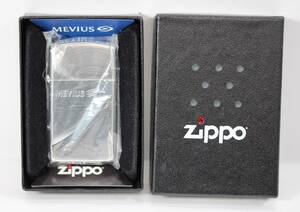 Y5533#◆未使用品◆ZIPPO ジッポ オイルライター MEVIUS シルバーカラー