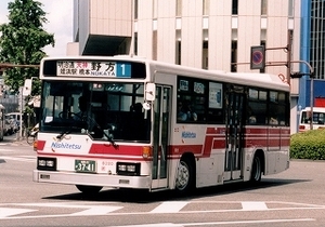 【 バス写真 Lサイズ 】 西鉄 懐かしの赤バス1986年式 ■ ２０ ■ ７枚組