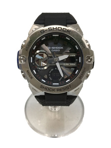 CASIO◆GST-B400-1AJF/ソーラー腕時計_G-SHOCK/デジアナ/ラバー/ブラック