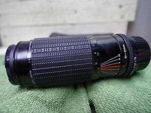 M10379 FOR PENTAX-Kレンズ SIGMA HIGH-SPEED ZOOM-L 1:3.5-4 80-200mm φ52 SKYLIGHT付 MADE IN JAPAN 現状 簡易動作確認 サイズ60 0602