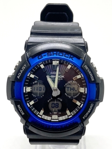 ◆◆【CASIO】 カシオ G-SHOCK ジーショック 腕時計 GAW-100B-1A2 電波ソーラー ブルー 動作確認済 oi ◆◆