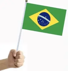 ✨匿名配送可✨手旗　ブラジル手旗,ブラジル国旗