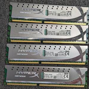 【中古】DDR3メモリ 32GB(8GB4枚組) Kingston HyperX KHX18C11P1K2/16(KHX1866C11D3/8G) [DDR3-1866 PC3-14900]