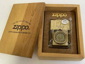 【未使用】ZIPPO ジッポー U.S.TRADITIONAL オイルライター 木箱付き ※時計不動品 
