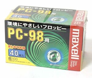 ◆ 【未開封】 maxell FD フロッピーディスク 3.5インチ 2HD 40枚入 PC-98用 MFHD8.C40K ◆NHC09184　マクセル