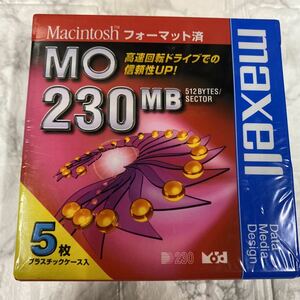 日立マクセル マクセル 230 MB MO 5枚セット MA-M230.MAC.B5P maxell 年代物　①