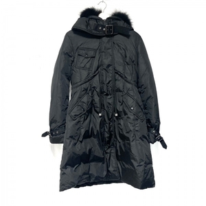モンクレール MONCLER ダウンコート サイズ3 L PHALANGERE(ファランジェール) 黒 レディース 長袖/ファー/冬 コート