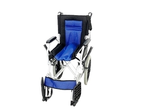 【動作保証】 Care-Tec Japan CA-22SU ケアテックジャパン ハピネスライト アルミ製 コンパクト車椅子 中古 直 W8748613
