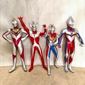 E215-CH1-250 BANDAI バンダイ ウルトラマンタロウ ティガ ダイナ ガイア ソフビ人形 おもちゃ フィギュア 全長:約50cm 特撮 ヒーロー ①