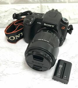 SONY ソニー α350 DSLR-A350 デジタル一眼レフカメラ デジカメ DT 3.5-6.3/18-200 レンズ 動作未確認 バッテリパック付 fah 5S002