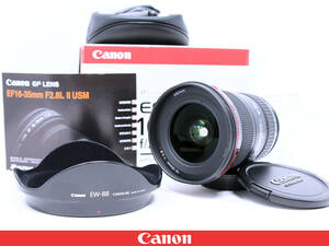 ◇美品◇Canon キャノン EF16-35mm F2.8L II USM ◇元箱全完備★プロハイアマチュア納得高画質超広角ズームレンズ★EF16-35L2