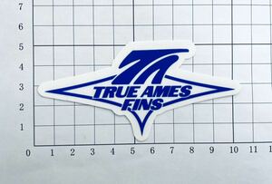 TRUE AMES FINS TRADE MARK BLUE Sticker トゥルー アムス フィン トレードマーク ステッカー