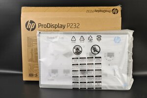 ▼未使用 HP ProDisplay P232 23型TFTモニター 2018年製 1920ｘ1080 フルHD 入力端子:D-Subｘ1/DisplayPortｘ1