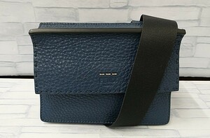 美品 フェンディ FENDIセレリア ボディバッグ ショルダー ミニバッグ ブルー系 メンズ レディース 鑑定書付き