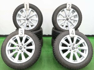 4本 トヨタ カムリ 70系 純正 17インチ 7.5J +45 5H 114.3 スタッドレス グッドイヤー アイスナビ6 215/55R17 50系 クラウン 平面座 ENKEI