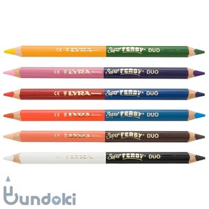 LYRA リラ SUPER FERBY DUO Colors 2色色鉛筆6本セット (12色)