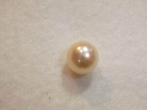 アコヤパール極上テリツヤ綺麗国産アコヤ真珠pearl 本真珠和珠 宝飾品の外し石 極上片穴ルース☆　2　色々まとめて大量同梱可能 765-2