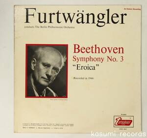 【US盤LP】フルトヴェングラー/ベートーヴェン:交響曲第3番 3「エロイカ」(並品,MONO,1944,Furtwangler,Turnabout)