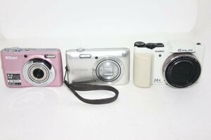 【カメラ3台まとめ売り】Nikon A300・Nikon L21・CASIO EX-H60 #0093-661