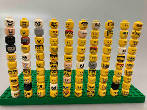 LEGO レゴ ミニフィグ用 ヘッド 頭 顔 パーツのみ 大量 100個 まとめ売り ※スターウォーズ ニンジャゴー レゴシティ など
