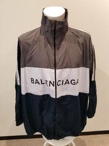 ★BALENCIAGA バレンシアガ トラックジャケット 18SS グレー 白 紺