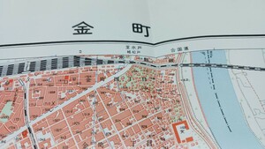 金町　東京都　古地図　 地形図　地図　資料　46×57cm　昭和12年測量　　昭和35年印刷　発行　　B2404