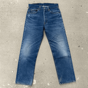 ハチマル 米国製 80s オリジナル Levi’s 501 W31(W30) CARE入り紙パッチ 金脇割り ビンテージ 1980年代 中古 ジーンズ アメリカUSA製