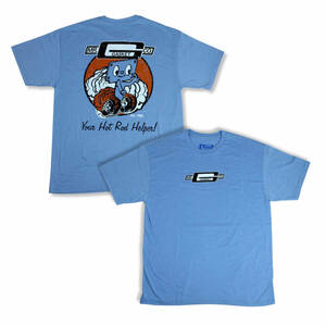 Mr.Gasket Old Design Blue T-shirt Size M オフィシャル アパレル Tシャツ Mr ガスケット HotRod Chevy Ford Mopar 