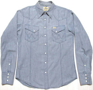 ■AKM x Wrangler L.BLUダンガリーWestan Shirt【M】￥30,000程！新同極美品