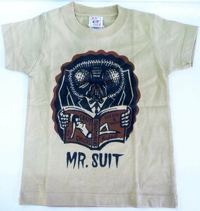 ☆保管品!Tシャツ CROSS STITCH ODDROD Mr.SUIT キッズサイズ(110) カラー：SAND☆　