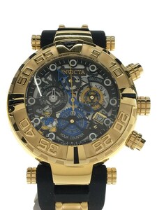 invicta◆Disney Limited Edition/クォーツ腕時計/アナログ/ラバー/BLK/24510