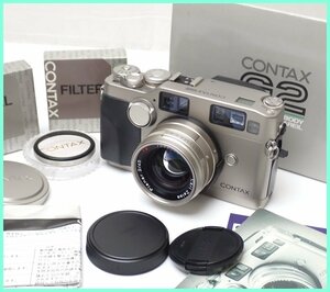 □CONTAX/コンタックス G2 カメラ一式セット/Carl Zeiss Biogon 28mm F2.8/Planar 45mm F2/TLA200/付属品多数/まとめ/ジャンク&1974300002